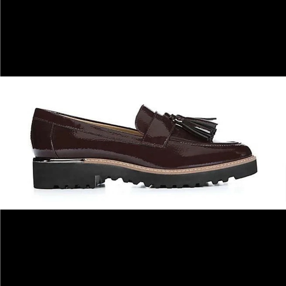 Franco Sarto Women's Tassel Loafers in Rich Burgundy/Brown-Sz 8 - Picture 3 of 13